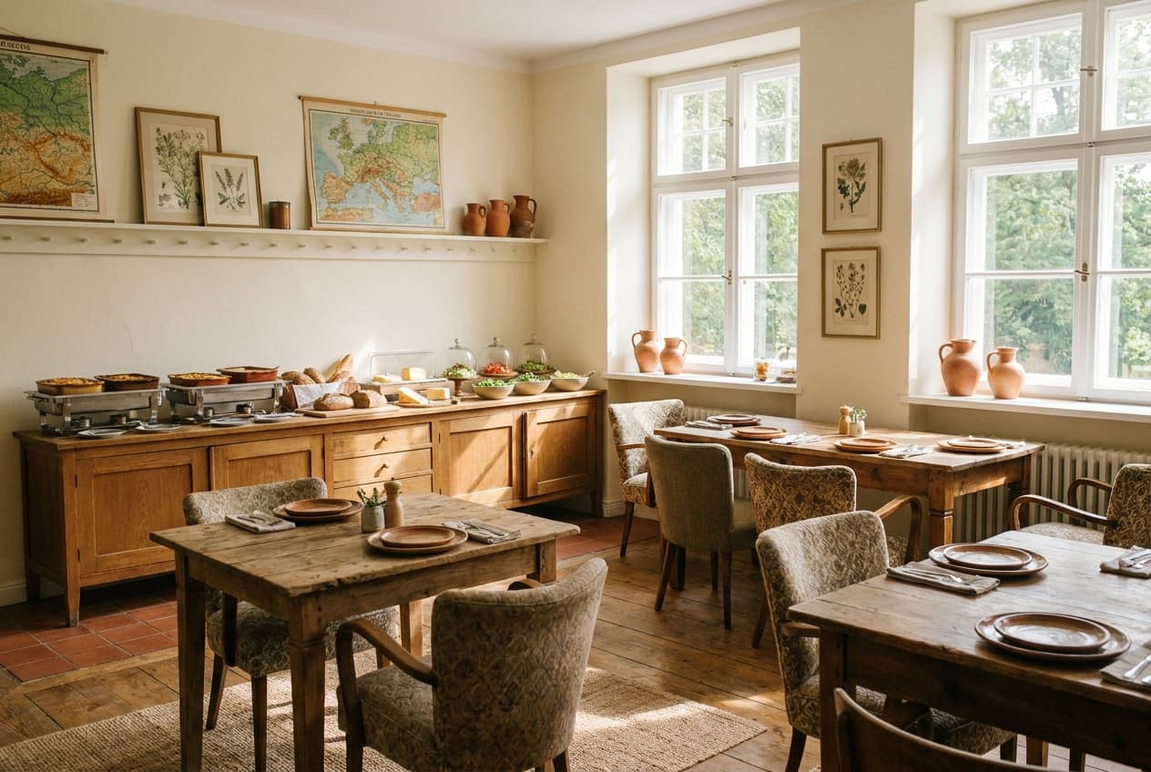 Buffetrestaurant im historischen Schulhaus